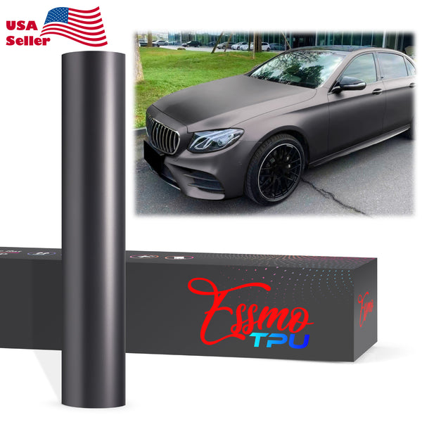Matte Metallic Steel Gray Dry Apply PPF TPU Paint Protection Film