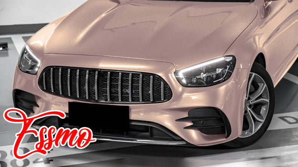 Gloss Metallic Smoky Pearl Pink Dry Apply PPF TPU Paint Protection Film