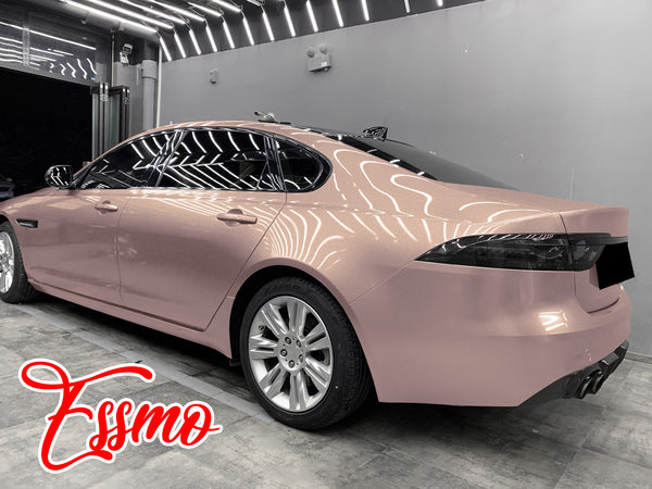 Gloss Metallic Smoky Pearl Pink Dry Apply PPF TPU Paint Protection Film