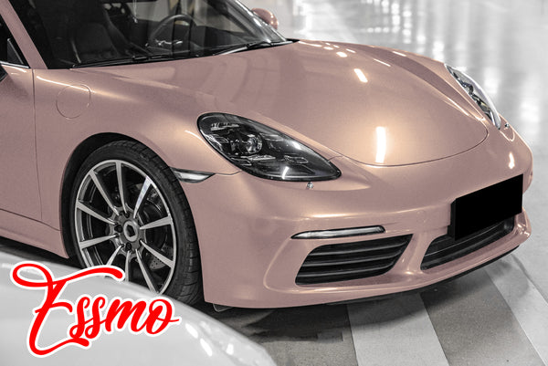 Gloss Metallic Smoky Pearl Pink Dry Apply PPF TPU Paint Protection Film