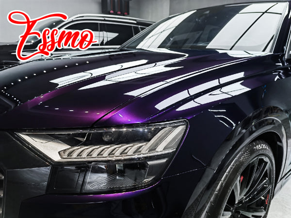 Gloss Metallic Midnight Purple Dry Apply PPF TPU Paint Protection Film