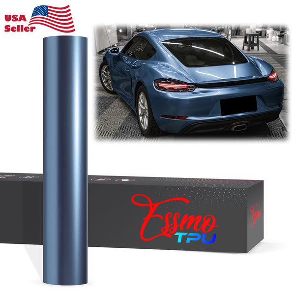 Liquid Metallic Glacier Blue Dry Apply PPF TPU Paint Protection Film