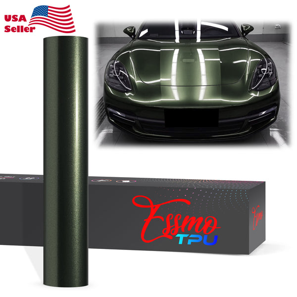 Gloss Metallic Oak Green Dry Apply PPF TPU Paint Protection Film