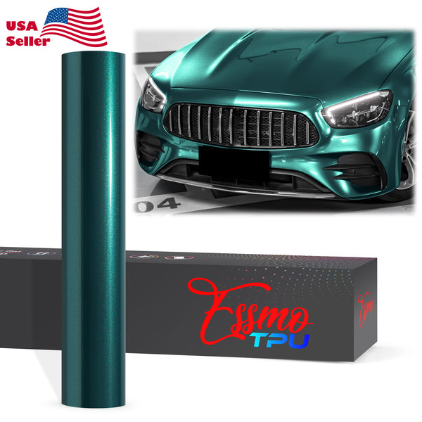 Gloss Metallic Racing Green Dry Apply PPF TPU Paint Protection Film