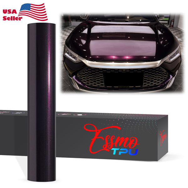 Gloss Metallic Deep Amethyst Dry Apply PPF TPU Paint Protection Film