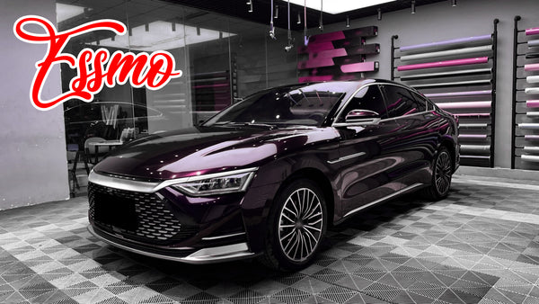 Gloss Metallic Deep Amethyst Dry Apply PPF TPU Paint Protection Film