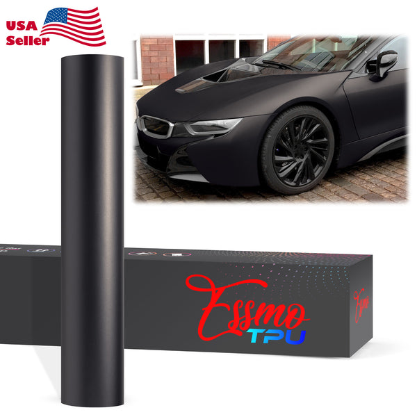 Matte Metallic Hidden Black Dry Apply PPF TPU Paint Protection Film