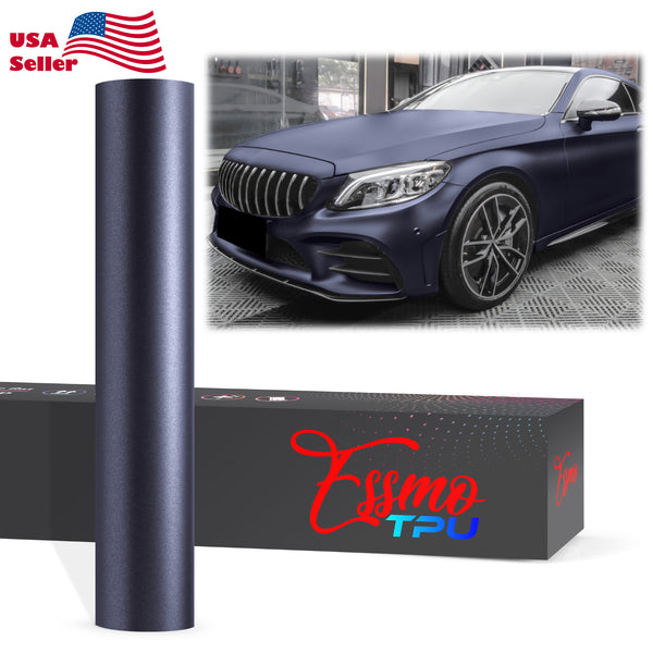 Matte Metallic Racing Blue Dry Apply PPF TPU Paint Protection Film