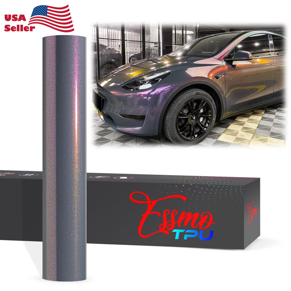 Galaxy Dust Gloss Phantom Gray Red Dry Apply PPF TPU Paint Protection Film