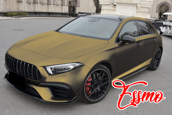 Matte Metallic Bond Gold Dry Apply PPF TPU Paint Protection Film