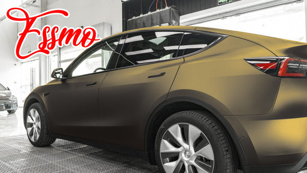 Matte Metallic Bond Gold Dry Apply PPF TPU Paint Protection Film