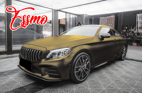 Matte Metallic Bond Gold Dry Apply PPF TPU Paint Protection Film