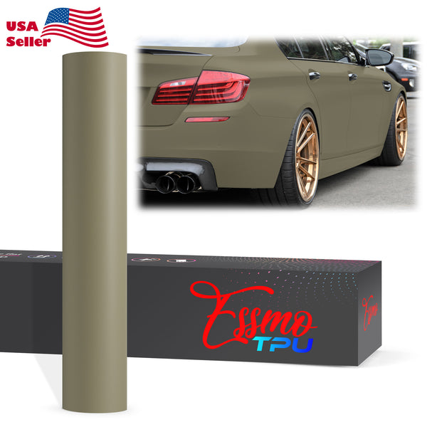 Matte Khaki Green Dry Apply PPF TPU Paint Protection Film