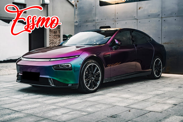 Galaxy Dust Gloss Spectrum Purple Green Dry Apply PPF TPU Paint Protection Film