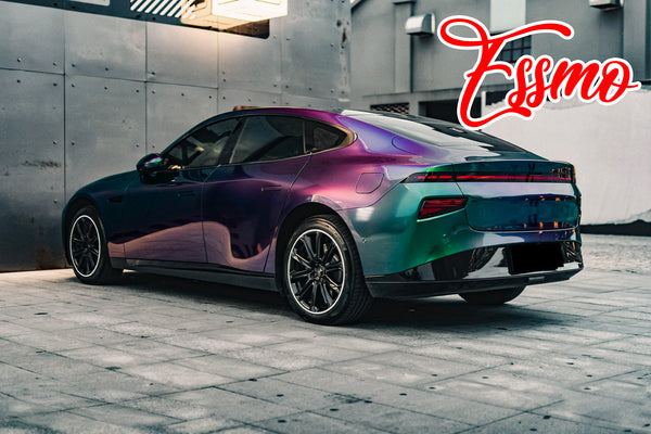 Galaxy Dust Gloss Spectrum Purple Green Dry Apply PPF TPU Paint Protection Film