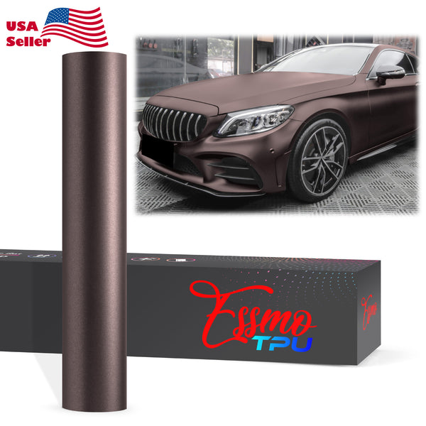 Matte Metallic Flame Brown Dry Apply PPF TPU Paint Protection Film