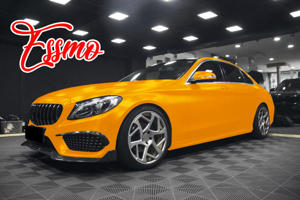 Matte Metallic Shiny Orange Dry Apply PPF TPU Paint Protection Film
