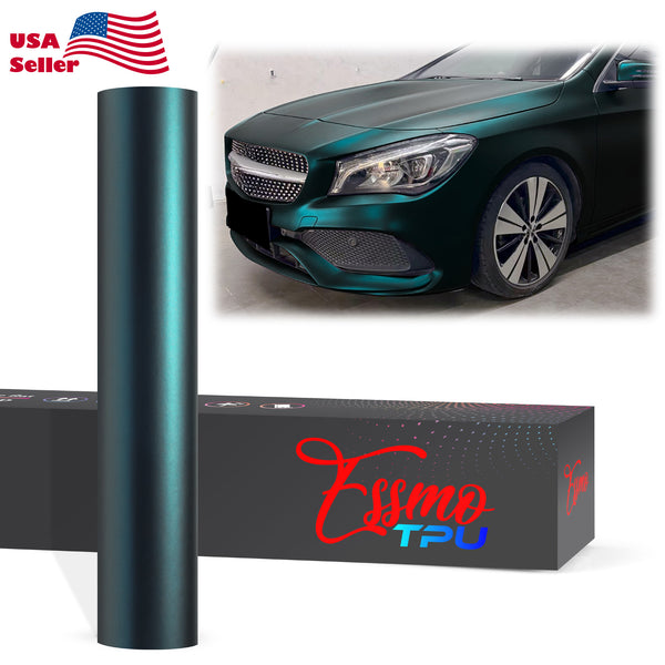 Matte Metallic Flame Green Dry Apply PPF TPU Paint Protection Film