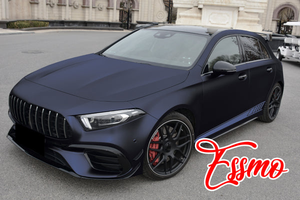 Matte Metallic Blackish Blue Dry Apply PPF TPU Paint Protection Film