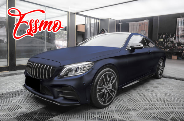 Matte Metallic Blackish Blue Dry Apply PPF TPU Paint Protection Film