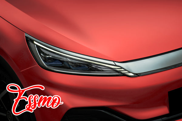 Matte Metallic Flame Red Dry Apply PPF TPU Paint Protection Film