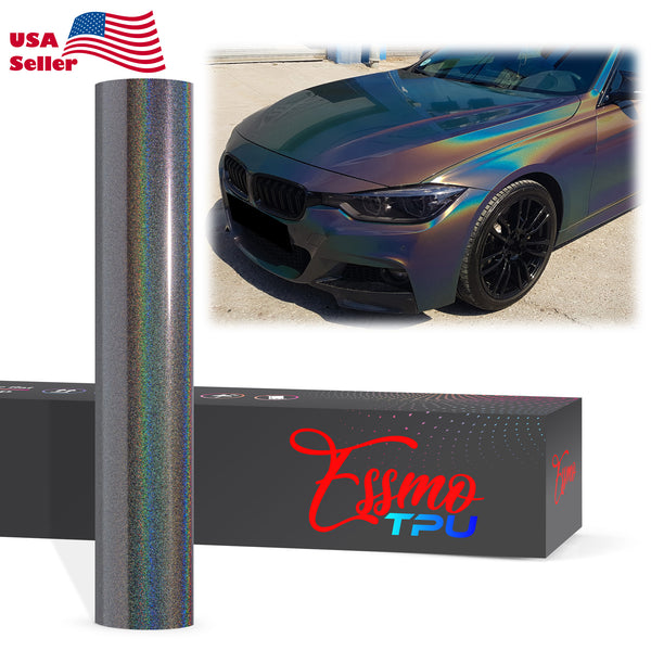 Laser Flip Gloss Rainbow Gray Dry Apply PPF TPU Paint Protection Film