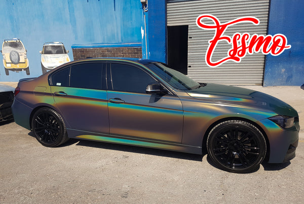 Laser Flip Gloss Rainbow Gray Dry Apply PPF TPU Paint Protection Film