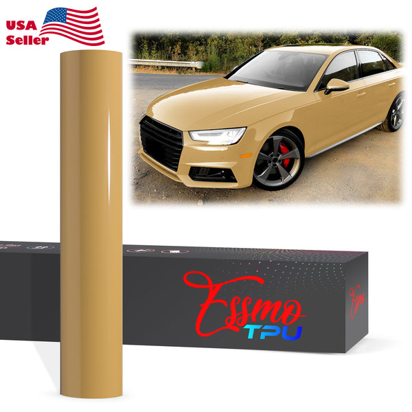 Gloss Desert Yellow Dry Apply PPF TPU Paint Protection Film