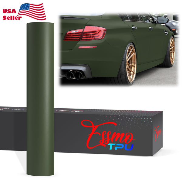 Matte Army Green Dry Apply PPF TPU Paint Protection Film