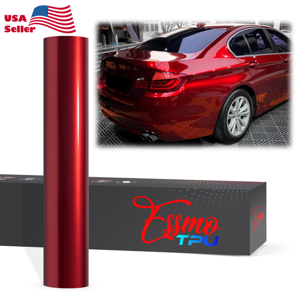 Liquid Metallic Cherry Red Dry Apply PPF TPU Paint Protection Film