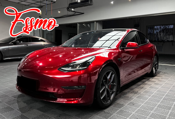 Liquid Metallic Cherry Red Dry Apply PPF TPU Paint Protection Film