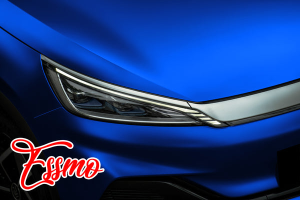 Matte Metallic Cobalt Blue Dry Apply PPF TPU Paint Protection Film