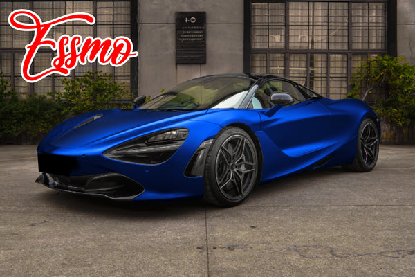 Matte Metallic Cobalt Blue Dry Apply PPF TPU Paint Protection Film