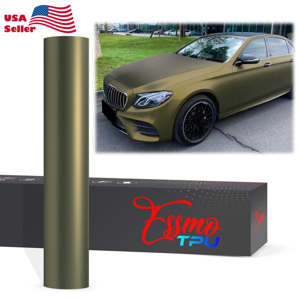 Matte Battle Green Dry Apply PPF TPU Paint Protection Film