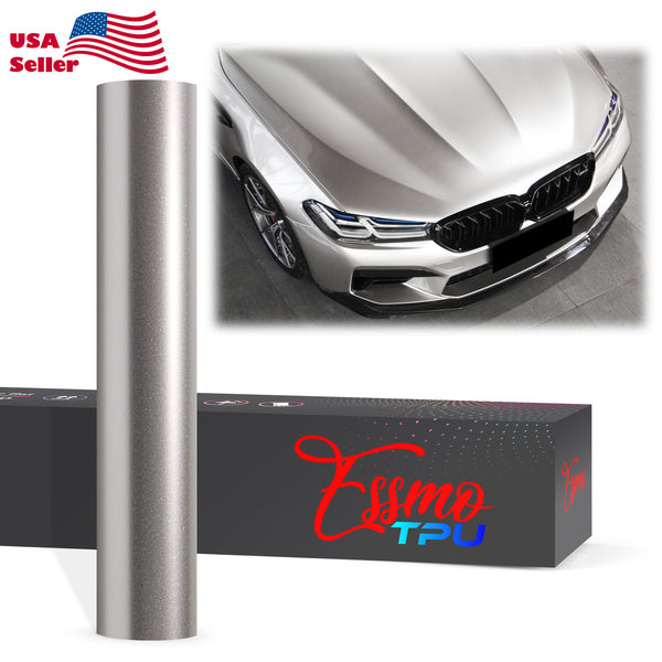 Gloss Metallic Platinum Silver Dry Apply PPF TPU Paint Protection Film