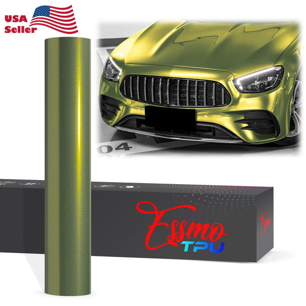 Galaxy Dust Gloss Emerald Green Dry Apply PPF TPU Paint Protection Film