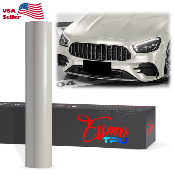 Gloss Metallic Silver Fox Gray Dry Apply PPF TPU Paint Protection Film
