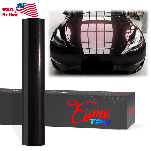 Galaxy Dust Gloss Midnight Red Dry Apply PPF TPU Paint Protection Film
