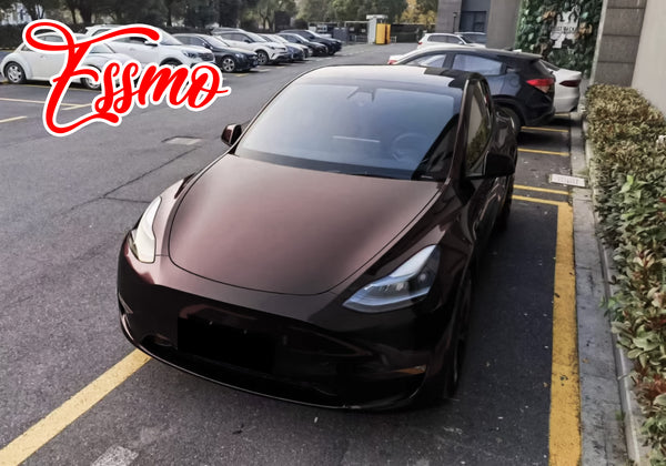 Galaxy Dust Gloss Midnight Red Dry Apply PPF TPU Paint Protection Film