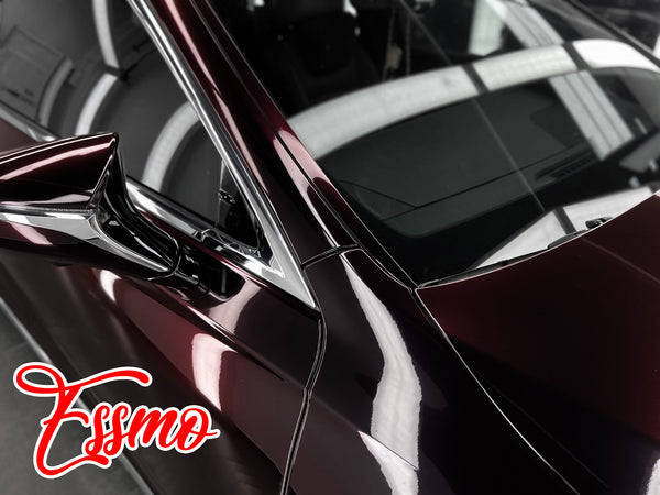 Galaxy Dust Gloss Midnight Red Dry Apply PPF TPU Paint Protection Film