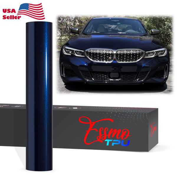 Gloss Metallic Tanzanite Blue Dry Apply PPF TPU Paint Protection Film