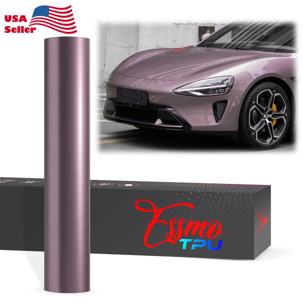 Gloss Metallic Rose Gold Dry Apply PPF TPU Paint Protection Film