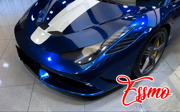 Gloss Metallic Gentian Blue Dry Apply PPF TPU Paint Protection Film