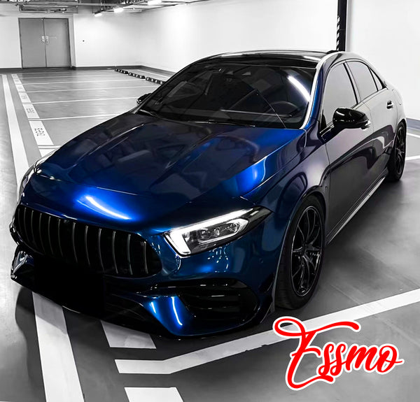 Gloss Metallic Gentian Blue Dry Apply PPF TPU Paint Protection Film