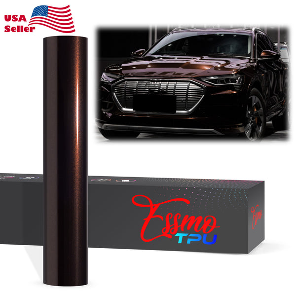 Gloss Metallic Brocade Red Dry Apply PPF TPU Paint Protection Film