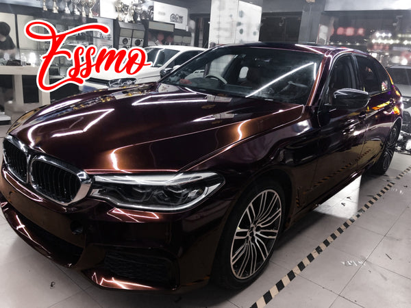 Gloss Metallic Brocade Red Dry Apply PPF TPU Paint Protection Film