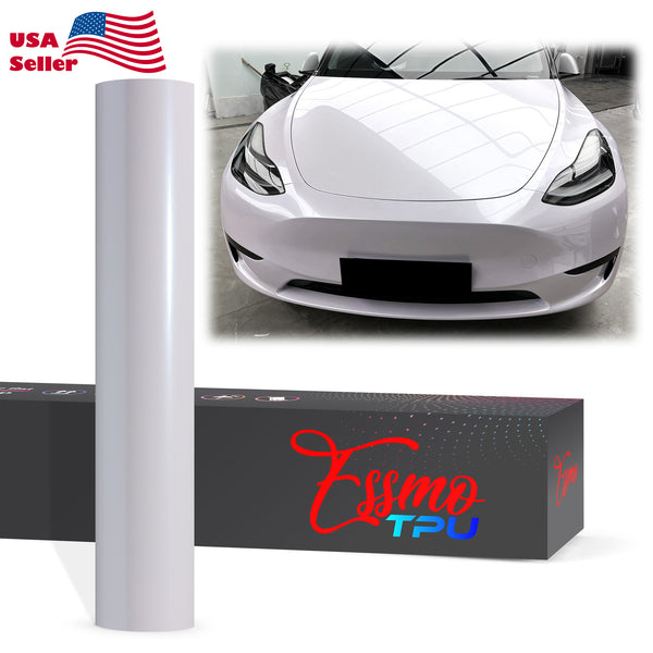 Gloss Metallic Pearl White Dry Apply PPF TPU Paint Protection Film