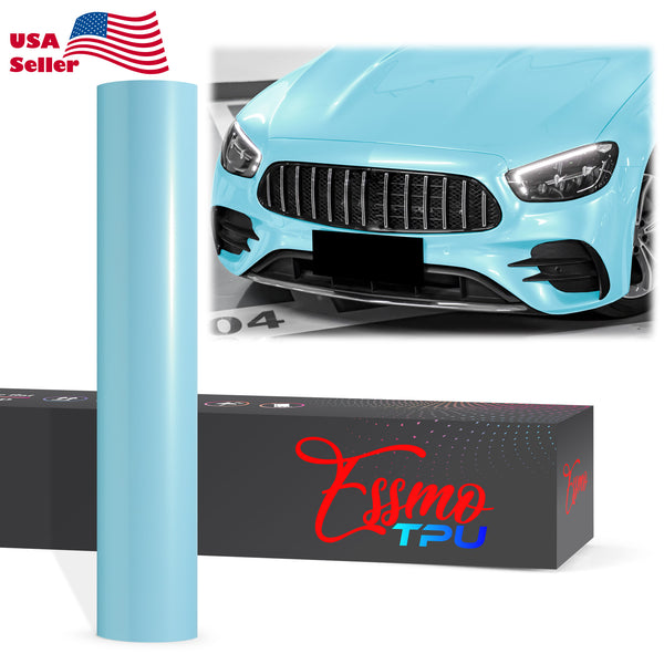Gloss Ice Blue Dry Apply PPF TPU Paint Protection Film