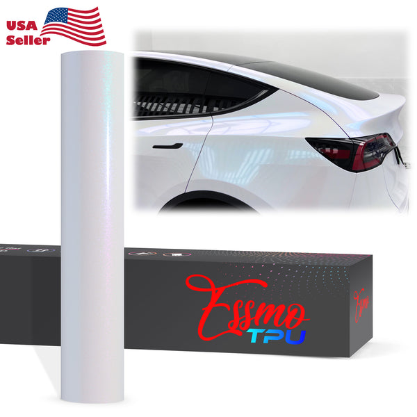 Galaxy Dust Gloss White Blue Dry Apply PPF TPU Paint Protection Film