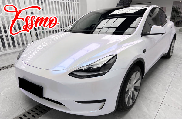 Galaxy Dust Gloss White Blue Dry Apply PPF TPU Paint Protection Film